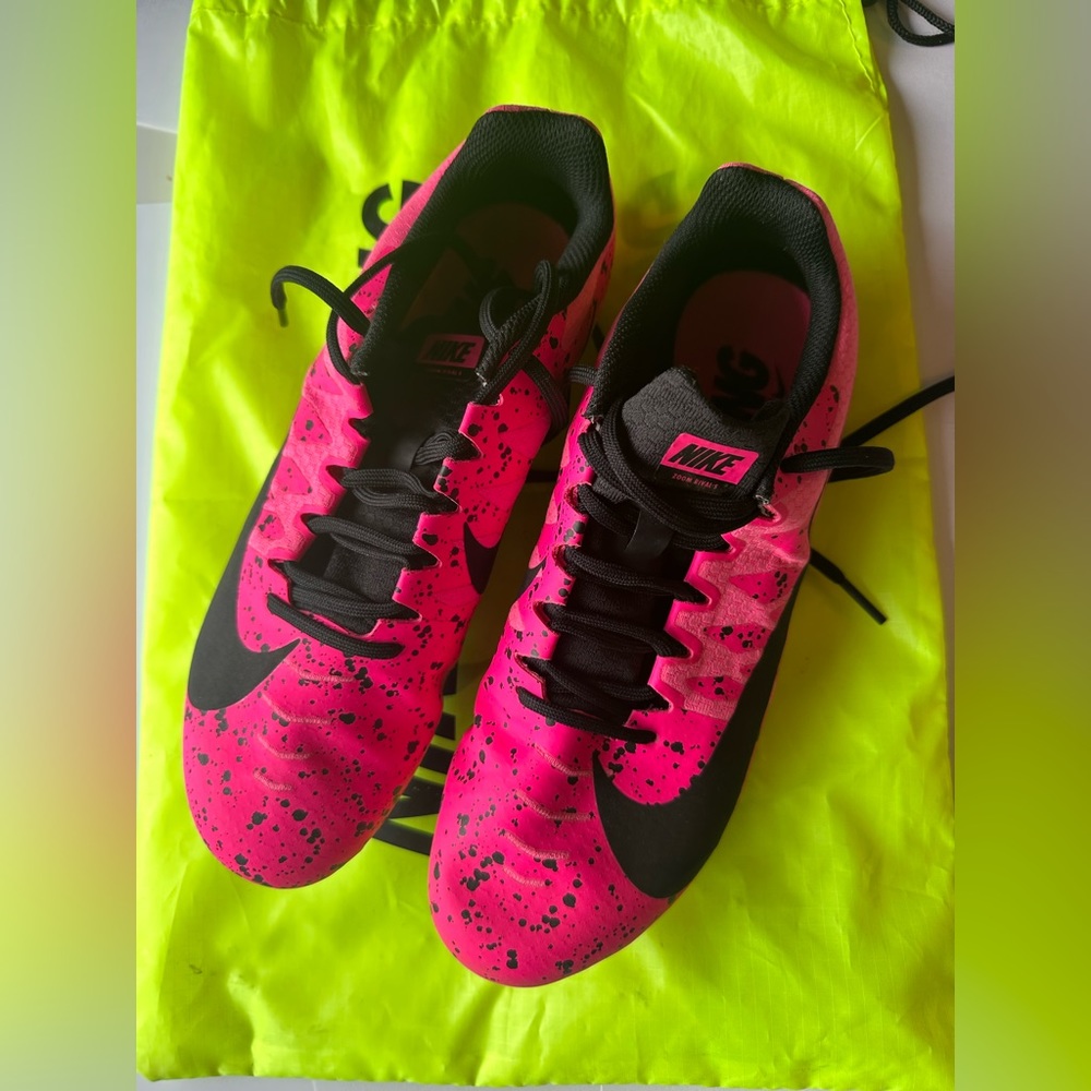 Like new pink Nike Zoom Rival S 9.5 women’s only worn twice for long jump